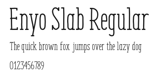 Enyo Slab Regular Preview