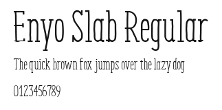 Enyo Slab Regular Preview
