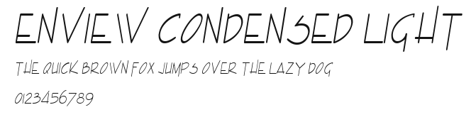 Enview Condensed Light Preview