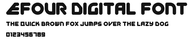 EFour Digital Font Preview