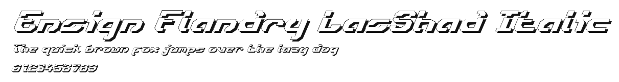 Ensign Flandry LasShad Italic Preview