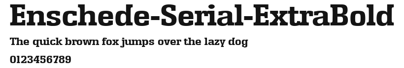 Enschede-Serial-ExtraBold Preview