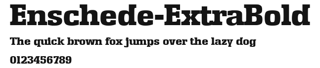 Enschede-ExtraBold Preview