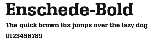 Enschede-Bold Preview