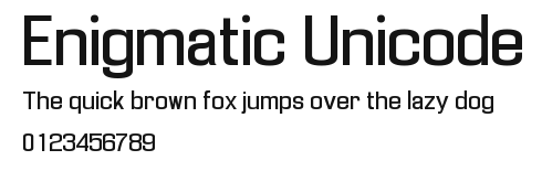Enigmatic Unicode Preview