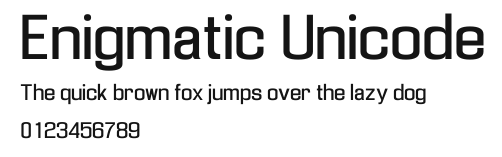 Enigmatic Unicode Preview