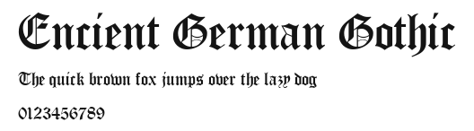 Encient German Gothic Preview