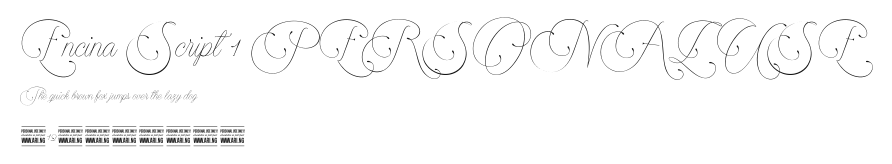 Encina Script 1 PERSONAL USE Preview