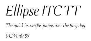 Ellipse ITC TT Preview