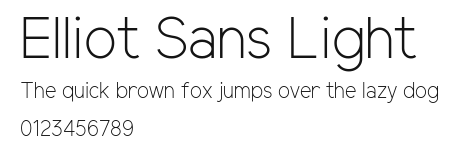 Elliot Sans Light Preview