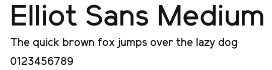 Elliot Sans Medium Preview