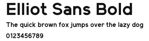 Elliot Sans Bold Preview