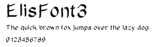 ElisFont3 Preview