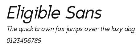 Eligible Sans Preview