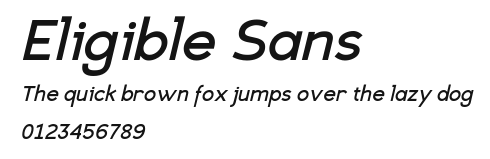 Eligible Sans Preview