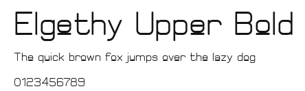 Elgethy Upper Bold Preview