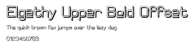 Elgethy Upper Bold Offset Preview