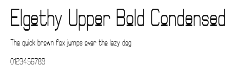 Elgethy Upper Bold Condensed Preview