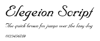 Elegeion Script Preview