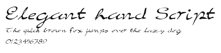 Elegant hand Script Preview
