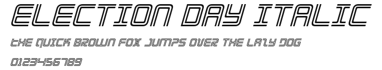 Election Day Italic Preview