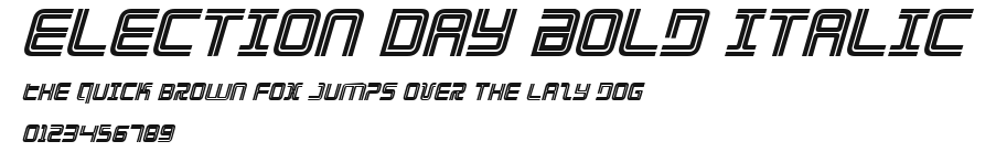 Election Day Bold Italic Preview