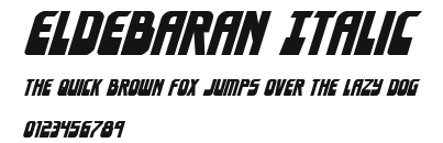 Eldebaran Italic Preview