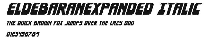 EldebaranExpanded Italic Preview