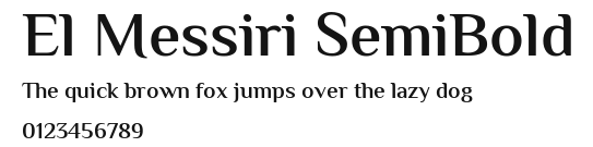 El Messiri SemiBold Preview