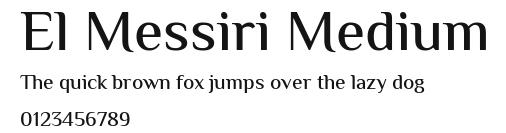 El Messiri Medium Preview