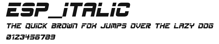 ESP_Italic Preview