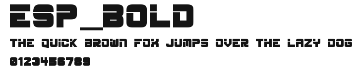 ESP_Bold Preview