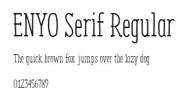 ENYO Serif Regular Preview