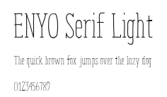 ENYO Serif Light Preview