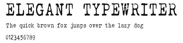 ELEGANT TYPEWRITER Preview