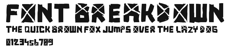 font breakdown Preview