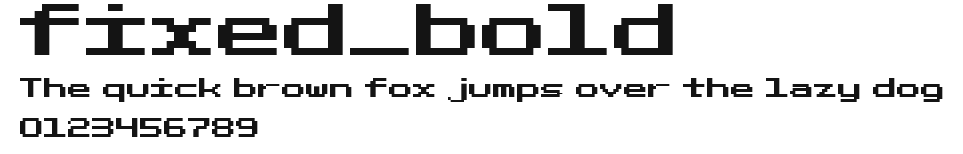 fixed_bold Preview