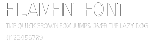 filament font Preview