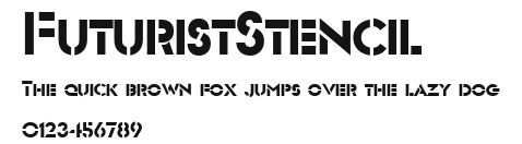 FuturistStencil Preview