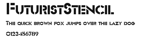 FuturistStencil Preview