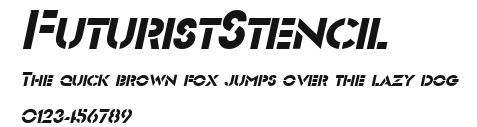 FuturistStencil Preview