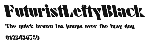 FuturistLeftyBlack Preview