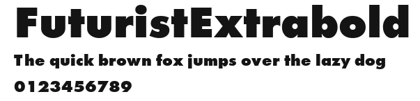 FuturistExtrabold Preview