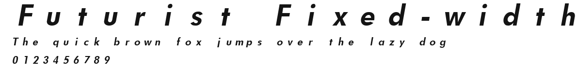 Futurist Fixed-width Preview
