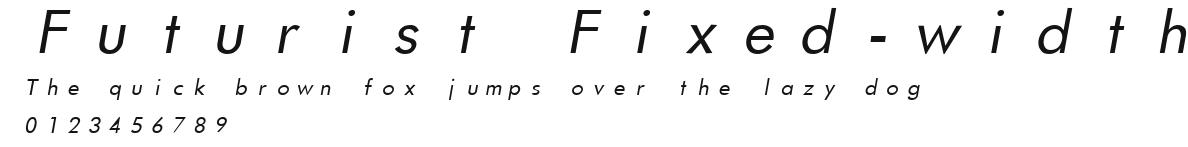 Futurist Fixed-width Preview