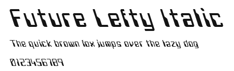 Future Lefty Italic Preview