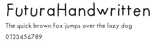 FuturaHandwritten Preview