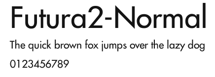 Futura2-Normal Preview