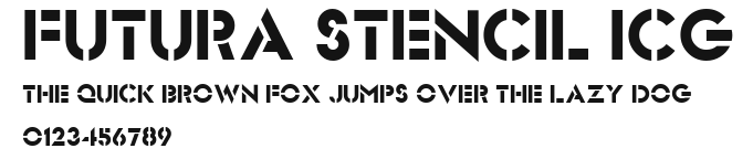 Futura Stencil ICG Preview