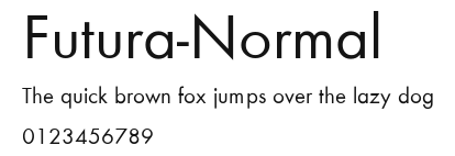 Futura-Normal Preview